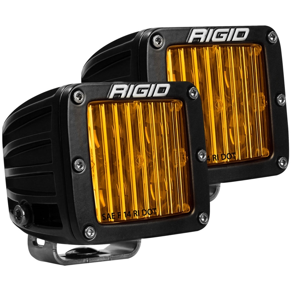 SAE J583 Compliant Selective Yellow Fog Light Pair D-Series Pro Street  Legal Surface Mount Rigid Industries