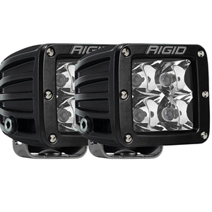 Details about   RIGID Industries LED Lights PAIR Spot/Diff Midnight Surface Mount D-Series Pro