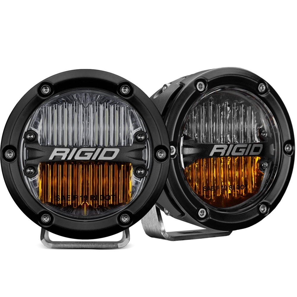 Rigid Industries 360-Series SAE Fog Yellow/White Pair RIGID