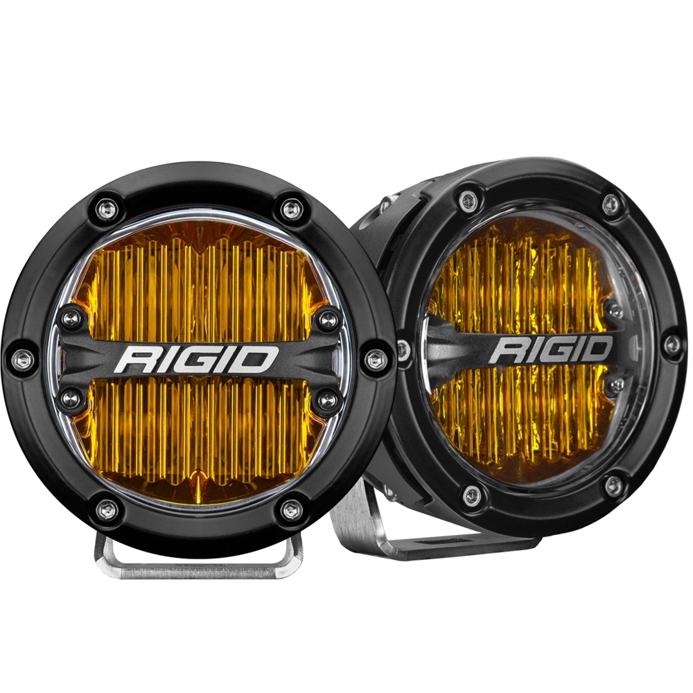 Rigid Industries 360-Series Pro SAE 4 Inch Fog Light Yellow Pair