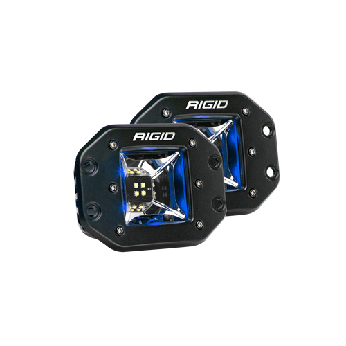 Rigid Industries Scene Blue Backlight Flush Mount Pair Radiance RIGID Industries
