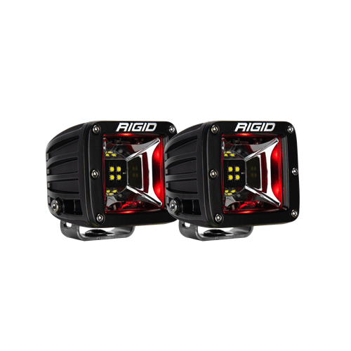 Rigid Industries Scene Red Backlight Surface Mount Pair Radiance RIGID Industries