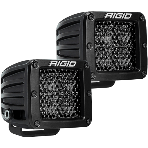 Rigid Industries Spot Diffused Midnight Surface Mount Pair D-Series Pro RIGID Industries