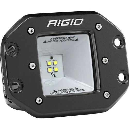 Rigid Industries 2x2 115 Degree DC Power Scene Light Black Housing Flush Mount RIGID Industries