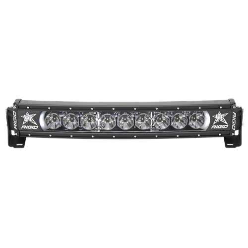 Rigid Industries 20 Inch LED Light Bar Single Row Curved White Backlight Radiance Plus RIGID Industries