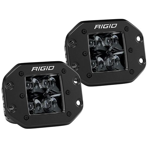 Rigid Industries Spot Flush Mount Midnight Pair D-Series Pro RIGID Industries