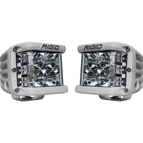 Rigid Industries Flood Surface Mount White Housing D-SS Pro - Pair