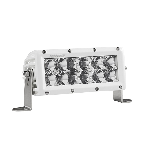 Rigid Industries 6 Inch Spot/Flood Combo Light White Housing E-Series Pro RIGID Industries