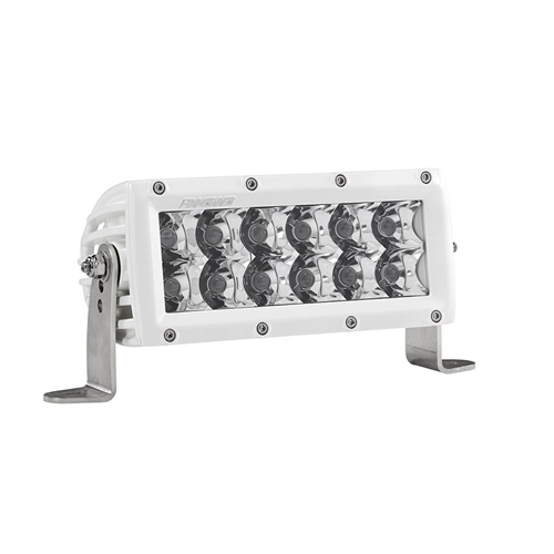 Rigid Industries 6 Inch Spot Light White Housing E-Series Pro RIGID Industries