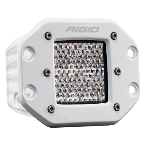 Rigid Industries Hybrid Diffused Flush Mount White Housing D-Series Pro RIGID Industries
