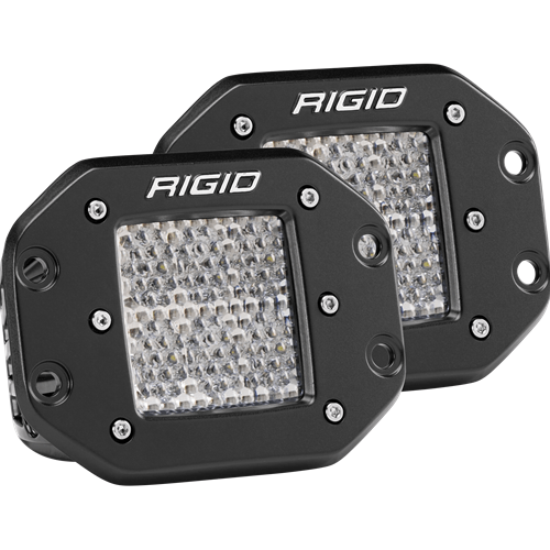 Rigid Industries Diffused Flush Mount Pair D-Series Pro RIGID Industries
