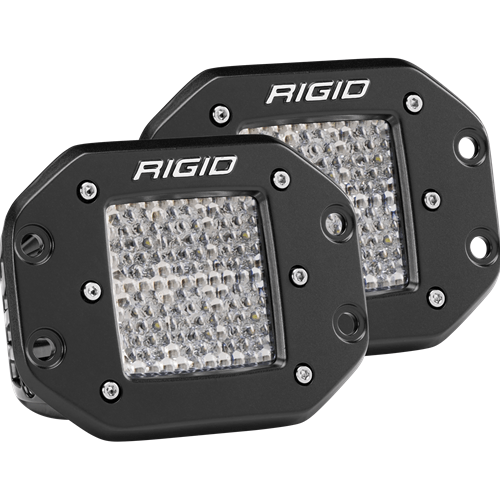 Rigid Industries Pair Diffused Flush Mount D-Series Pro - Discontinued