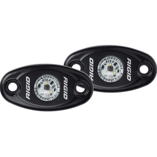 Rigid Industries Pair High Power Black Housing Red A-Series - Discontinued