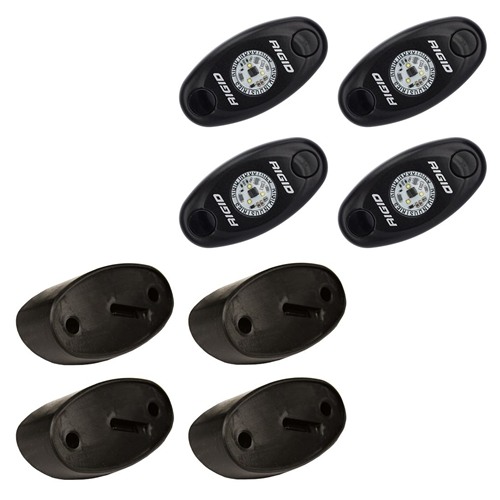 Rigid Industries Rock Light Kit Amber Set of 4 Lights A-Series RIGID Industries