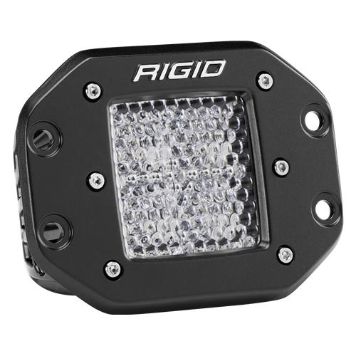 Rigid Industries Diffused Flush Mount Black D-Series Pro RIGID Industries