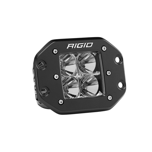 Rigid Industries Flood Flush Mount Black D-Series Pro RIGID Industries