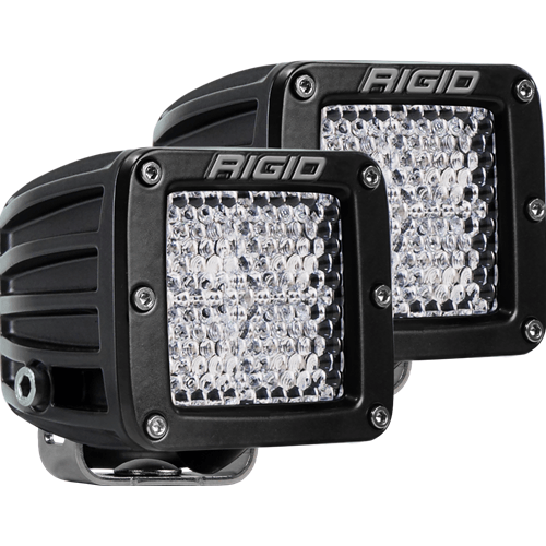 Rigid Industries Diffused Surface Mount Black Pair D-Series Pro RIGID Industries