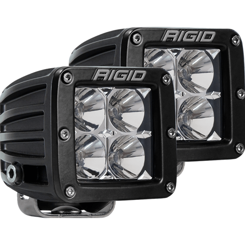 Rigid Industries Flood Surface Mount Black Pair D-Series Pro RIGID Industries