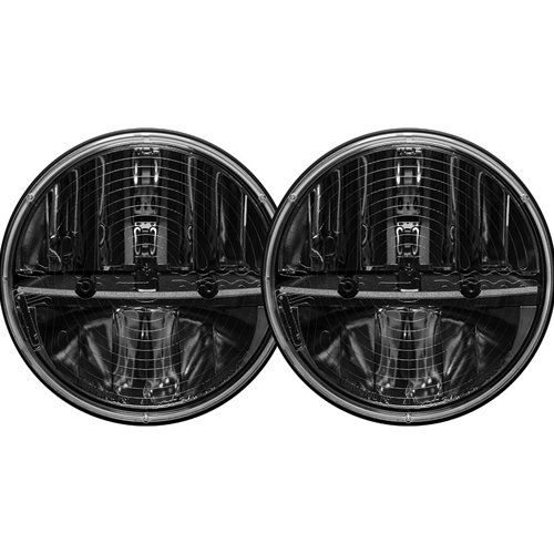 Rigid Industries 7 Inch Round Heated Headlight With Pwm Adaptor Pair RIGID Industries