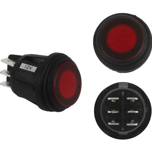 Rigid Industries 3 Position Rocker Switch Red RIGID Industries