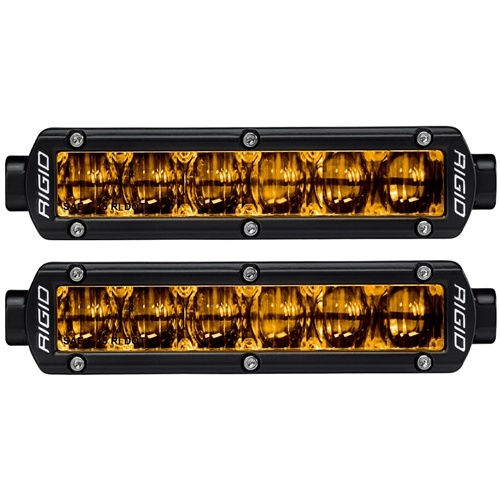 Rigid Industries 6 Inch SAE J583 Compliant Selective Yellow Fog Light Pair