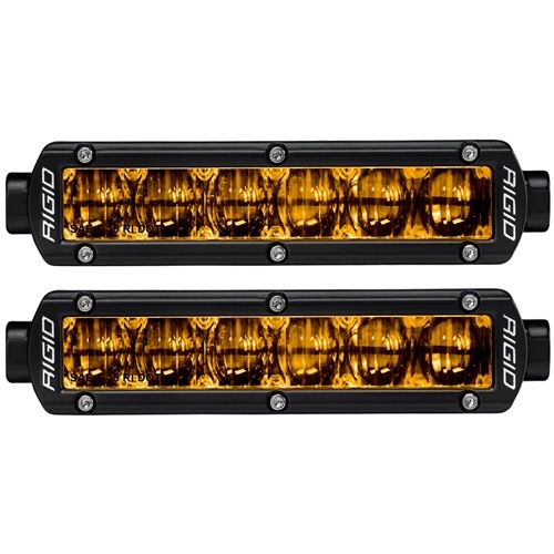 SAE J583 Compliant Selective Yellow Fog Light Pair Sr-Series Pro 6 Inch Street Legal Surface Mount Rigid Industries