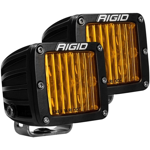 SAE J583 Compliant Selective Yellow Fog Light Pair D-Series Pro Street Legal Surface Mount Rigid Industries