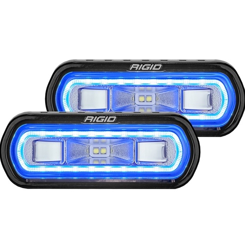 Rigid Industries SR-L Series Off-Road Spreader Pod 3 Wire Surface Mount with Blue Halo Pair RIGID Industries