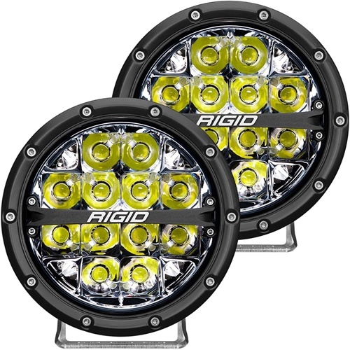 Rigid Industries 360-Series 6 Inch Led Off-Road Spot Beam White Backlight Pair RIGID Industries