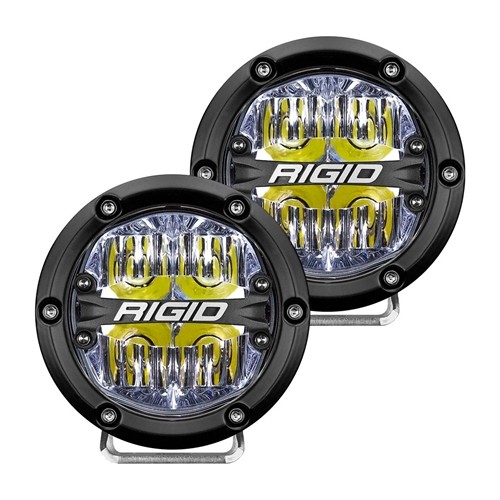 Rigid Industries Pair 360-Series 4 Inch Led  Off-Road  Drive Beam White Backlight - Phase Out
