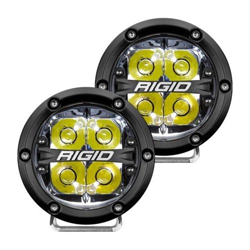 Rigid Industries 360-Series 4 Inch Led Off-Road Spot Beam White Backlight Pair RIGID Industries