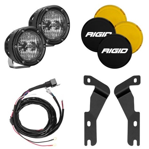 Rigid Industries 2016-2023 Toyota Tacoma A-Pillar Light Kit, Includes 4 Inch 360-Series Drive RIGID Industries