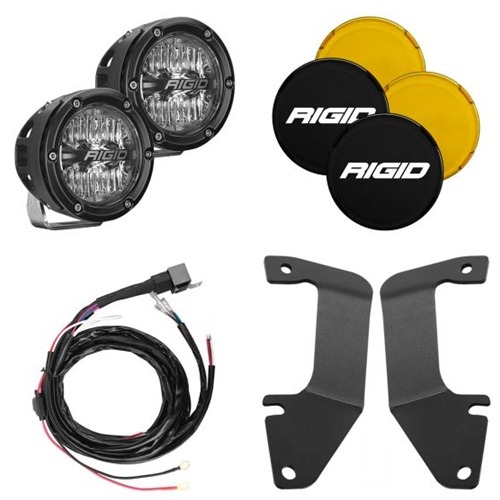 Rigid Industries 2014-2021 Toyota Tundra A-Pillar Light Kit, Includes 4 Inch 360-Series Drive RIGID Industries