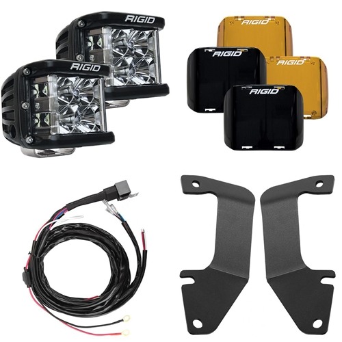 Rigid Industries 2014-2021 Toyota Tundra A-Pillar Light Kit, Includes D-SS Flood RIGID Industries