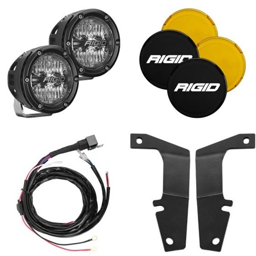 Rigid Industries 2010-2020 Toyota 4Runner A-Pillar Light Kit, Includes 4 Inch 360-Series Drive RIGID Industries