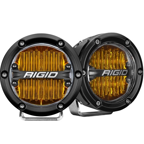 Rigid Industries 360-Series Pro SAE 4 Inch Fog Light Yellow Pair RIGID Industries
