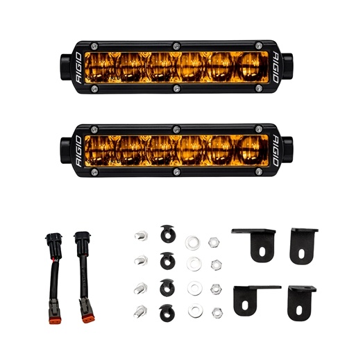 Rigid Industries 2022  Toyota Tundra 6 Inch SR-Series Selective Yellow Fog Light Kit RIGID Industries