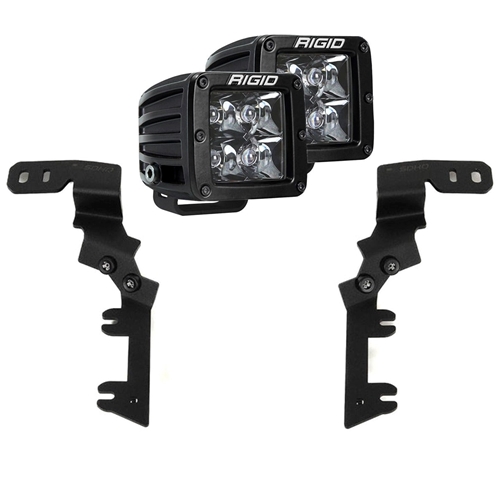 Rigid Industries Chevy/GMC Colorado/Canyon 23-27 D-Series Spot Midnight A-Pillar Kit RIGID Industries