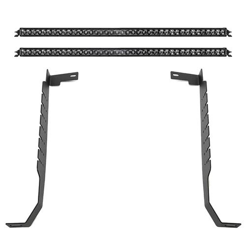 Rigid Industries Chevy/GMC HD 24-27 SR-Series 40 Inch Midnight Behind the Grille Light Kit RIGID Industries