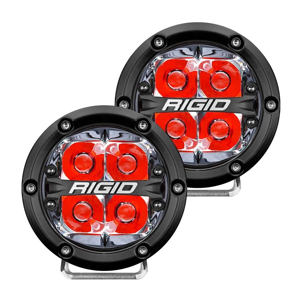 Rigid Industries 360-Series 4 Inch Led Off-Road Spot Beam Red